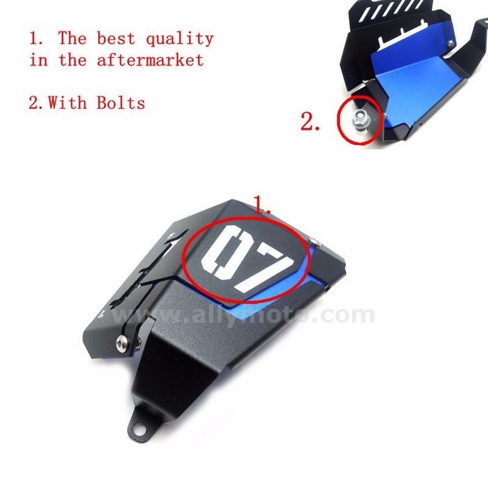 96 Mt07 Mt 07 Coolant Recovery Tank Shielding Guard Frame Cover Protector Yamaha Mt-07 Fz-07 Fz 2014 2015@2